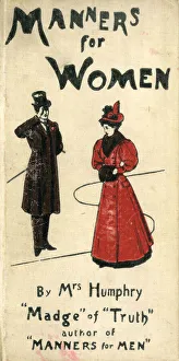 Images Dated 5th September 2018: Front cover of Manners for Women By Mrs Humphry