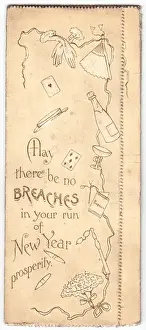 Front cover of a New Year card
