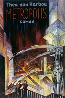 Capitalism Gallery: Front cover of the novel Metropolis by Thea von Harbou