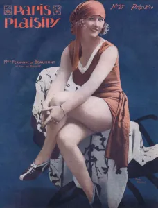 Beaumont Prints: Cover for Paris Plaisirs number 27, August 1924