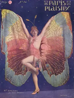 Bergere Prints: Cover for Paris Plaisirs number 54, December 1926