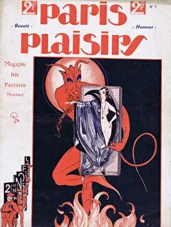 Images Dated 17th September 2016: Cover for Paris Plaisirs number 7, December 1922
