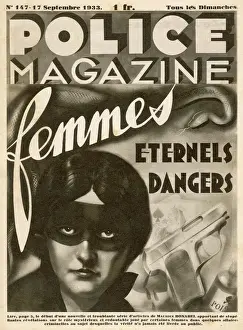 Mask Prints: Cover of Police Mag. 1933
