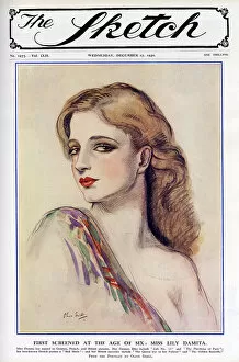 Lily Gallery: Front cover, portrait of Lily (Lili) Damita, actress