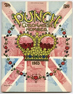 Fougasse Collection: Front cover for Punch Coronation Number 1953
