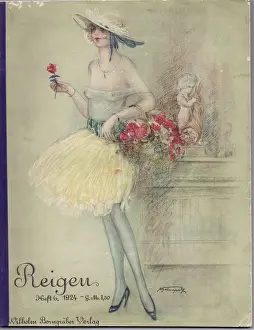 Decadent Prints: Cover of Reigen Magazine, Germany, 1924