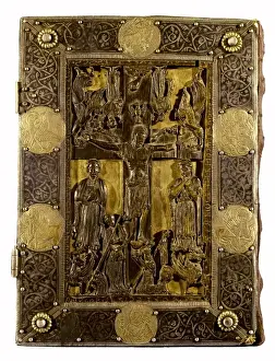 Crucifixion Prints: Cover of Saint Isabels bible, 13th century. Late