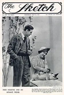 Intimate Prints: Front cover of The Sketch featuring King George VI (1895 - 1952)