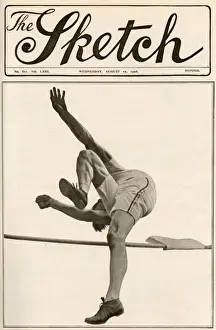 Olympiad Prints: Cover of the Sketch: high jumper Harry Porter