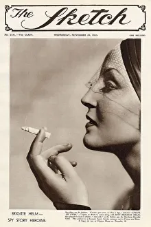 Vienna Collection: Front cover of The Sketch with a photograph of the actress, Brigitte Helm dressed as her