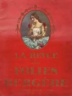 Cover of souvenir brochure for En Pleine Folie