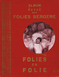 Mistinguett Gallery: Cover of souvenir brochure for Folies en Folies