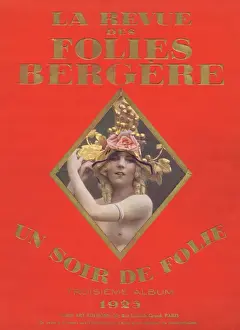 Folie Prints: Cover of souvenir brochure for Un Soir de Folie