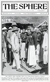 Images Dated 7th May 2021: Cover of The Sphere, 6th May 1922. The Prince goes further east