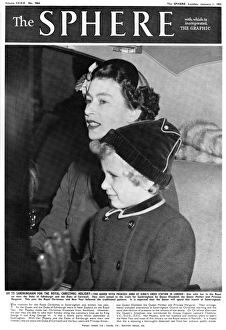 Images Dated 14th July 2011: Front cover of the Sphere, the Queen with Princess Anne