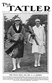 Tennis Gallery: Front cover of Tatler featuring Helen Wills Moody