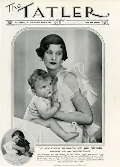 Heir Prints: Front cover of The Tatler featuring a photograph of Lady Weymouth (formerly Daphne Vivian