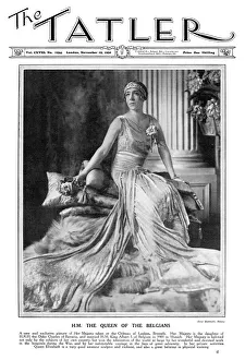 Images Dated 1st December 2011: Front cover of The Tatler featuring The Queen of the Belgian
