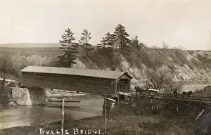 Enclosed Prints: Covered bridge, Buffalo Creek, Elma, New York State, USA
