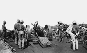 Covering fire near Salaita, German East Africa, WW1