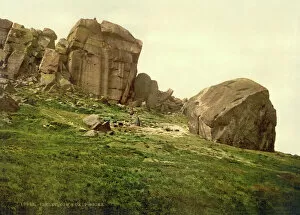 Images Dated 3rd May 2012: Cow and Calf Rocks, Ilkley, England