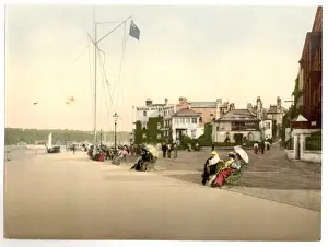 Cowes, marine parade (i. e. promenade), Isle of Wight, Engla