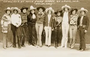 Flappers Prints: Cowgirls at milk fund rodeo