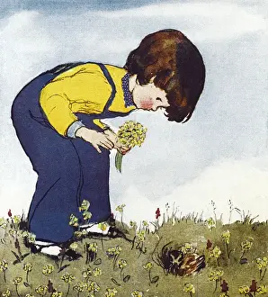 Bending Prints: The Cowslip Field by Muriel Dawson