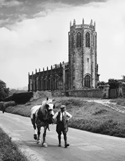 Dates Prints: Coxwold Church 1940S