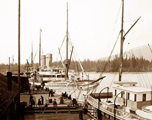 Vancouver Prints: CPR's Empress of India in Vancouver, early 1900s