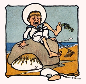 Agony Collection: Crab bites a young boys toe