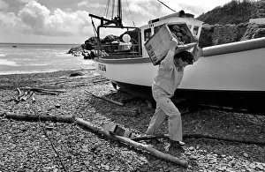 Crab fisherman, Cadgwith, Cornwall