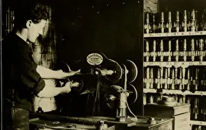 Craftsman Prints: Craftsmen overhauling lamps, South Wales