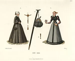 Purse Collection: Craftswoman from Nuremberg and woman