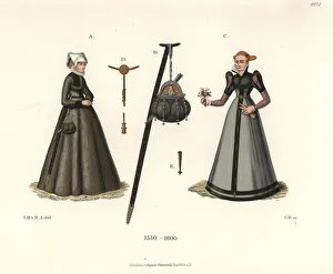 Girdle Gallery: Craftswoman from Nuremberg and woman