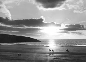 Images Dated 16th May 2011: Crantock Bay Riders