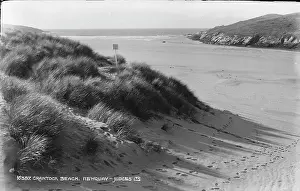 Dunes Prints: Crantock Beach View