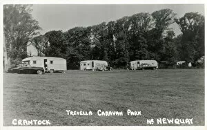 Images Dated 15th December 2020: Crantock nr. Newquay, Cornwall - the Trevella Caravan Park