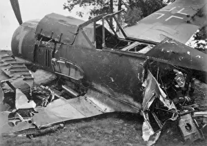 Crashed German plane, WW2
