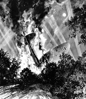 Images Dated 24th October 2004: Crashed Heinkel HE-111 Bomber; Second World War, 1940