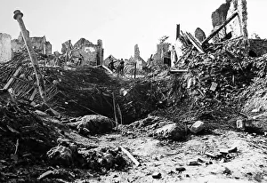 Mine crater, La Bassee, France on 3rd October 1918