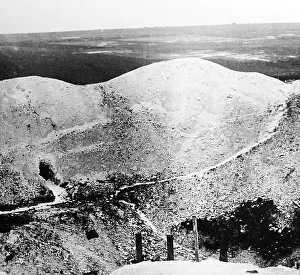 Crater Prints: A mine crater at La Boiselle on the Somme - WW1