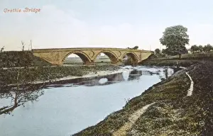 Crathie Bridge over River Isla near Meigle, Scotland