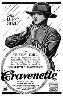 Practical Prints: Cravenette coats featuring the RFC girl, 1918