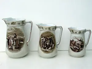 Cream pottery jug - Coiffure in the trenches