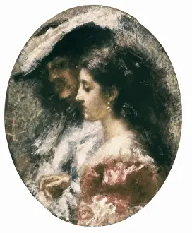 Loving Prints: CREMONA, Tranquillo (1837-1878). Loving Silence