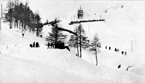 1884 Collection: The Cresta Run, St. Moritz, 1912