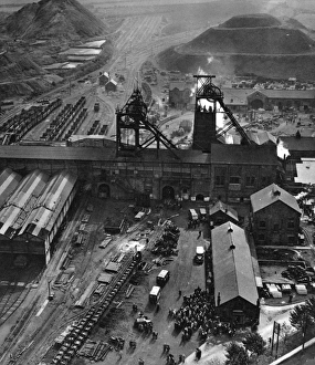 Creswell colliery, where eighty men perished in a fire. Aeri Creswell colliery, where eighty men perished in a fire. Aeri