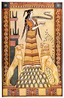 Crete Prints: Cretan Snake Goddess