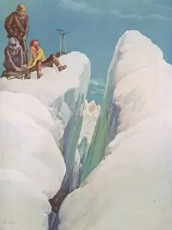 Crevasse Prints: The Crevasse by Alfred Bestall